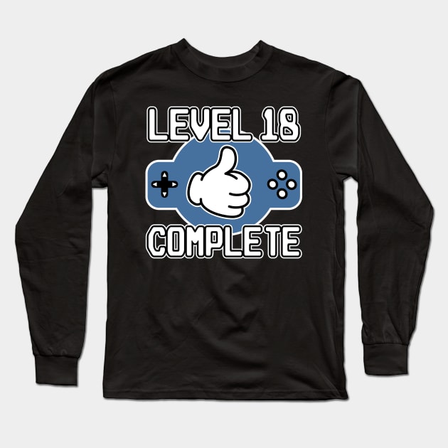 Level 20 Complete 20th Birthday 20 Years Gamer Long Sleeve T-Shirt by Kuehni